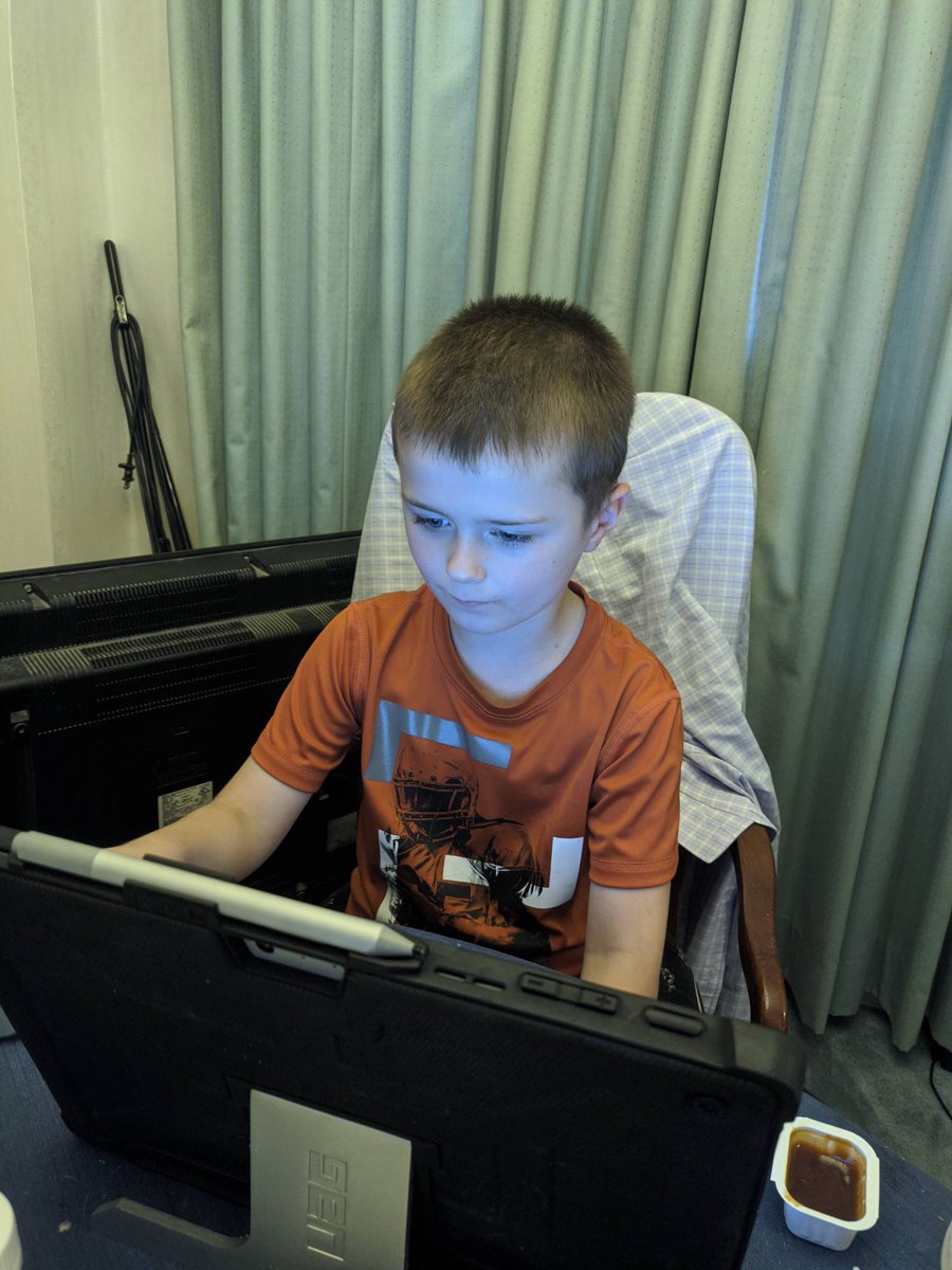 jimguckin's tweet photo. My son has his first programming class via @whitehatjunior, I was shocked at how they made it easy for him to understand and how it caught his attention. He'll be a better programmer than me shortly! #thatsalowbar #isuckatprogramming https://t.co/B3aTMecnbA