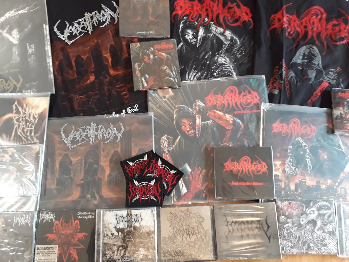 CentennialConf1's tweet photo. New stock from @agoniarecords now in-store - limited quantities!
https://t.co/3gychnz2hy
#ADORIOR #ATOMIZER
@DawnofAzazel #DAWNOFAZAZEL
#DERANGED
#IMPIETY @mightyimpiety
#ORIGIN #SPEARHEAD #STARGAZER @varathron #VARATHRON https://t.co/qx3Od7fwyo