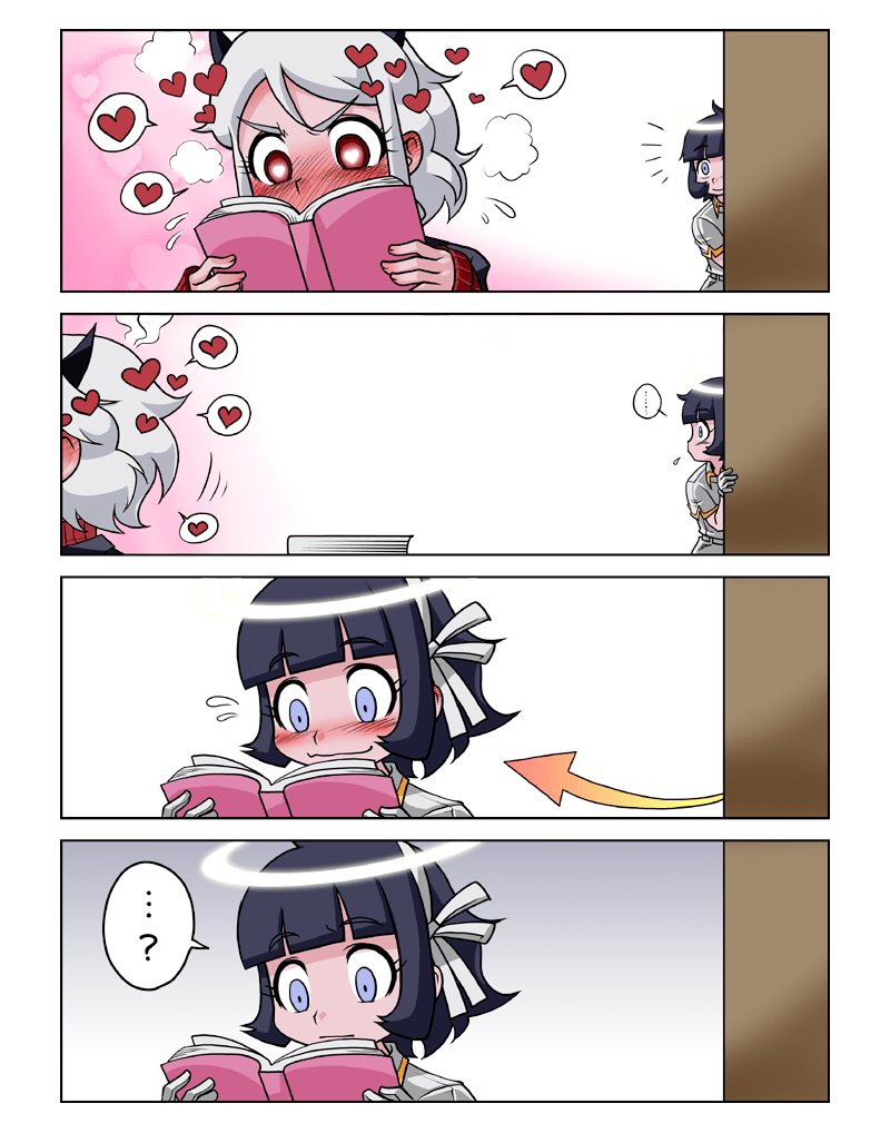 AyanamiDmon's tweet photo. ¿Que habrá leído Azazel?
El sentido de amor y romance de Modeus es bastante distorsionado.
#Helltaker
#helltaker_azazel
#helltaker_modeus https://t.co/jIXb2nd2QC