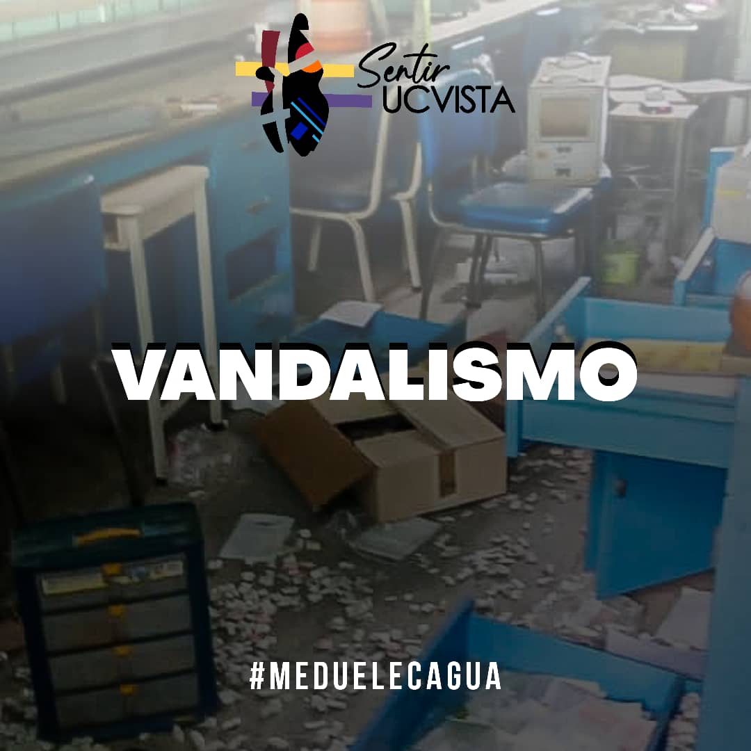 ParadigmaUCV's tweet photo. Queremos rechazar categóricamente los hechos vandálicos que ha sufrido el Núcleo Cagua de la UCV, el cual recibe a los estudiantes de Ciclo Básico de Ingeniería e Ing en procesos industriales.
#MeDueleCagua 

@Sentir_UCVista @Expresion_180 https://t.co/3pAFDKFNoW