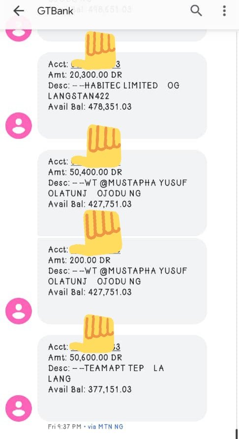 iamjust_jojo's tweet photo. @gtbank @gtbank_help Kindly explain how almost 377,000 naira will magically leave my account. A savings account I purposely didn't collect ATM card or activated any online banking just so I can save my money. Are U tryin to say my money is no longer safe in ur bank? Cc @cenbank https://t.co/fyCbYfcSBc