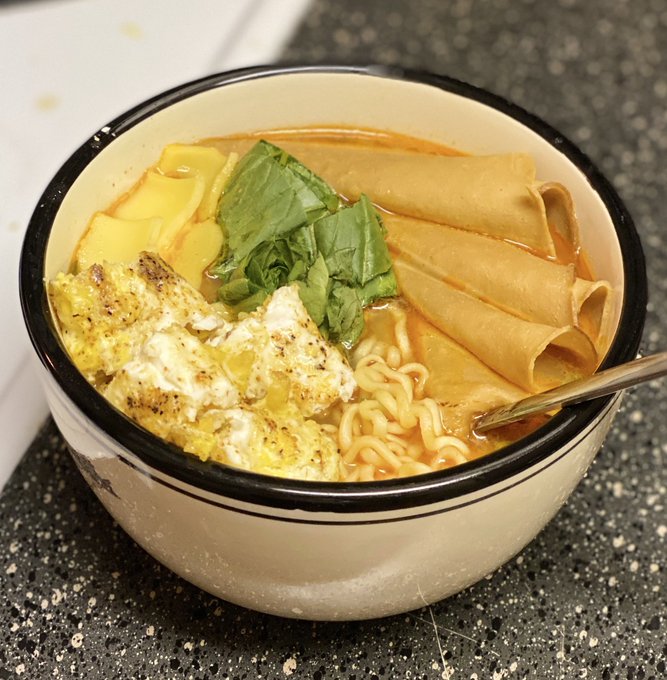 Yummm, spicy ramen soup 🤤 lacto-ovo vegetarian style. Tofurkey, fried egg, chao vegan cheese, japanese<a href="/tag/foodporn"class="tags"><span>#foodporn</span></a><a href="/tag/yum"class="tags"><span>#yum</span></a><a href="/tag/in"class="tags"><span>#in</span></a><a href="/tag/dig"class="tags"><span>#dig</span></a><a href="/tag/tastey"class="tags"><span>#tastey</span></a><a href="/tag/onlyfans"class="tags"><span>#onlyfans</span></a><a href="/tag/fr"class="tags"><span>#fr</span></a>