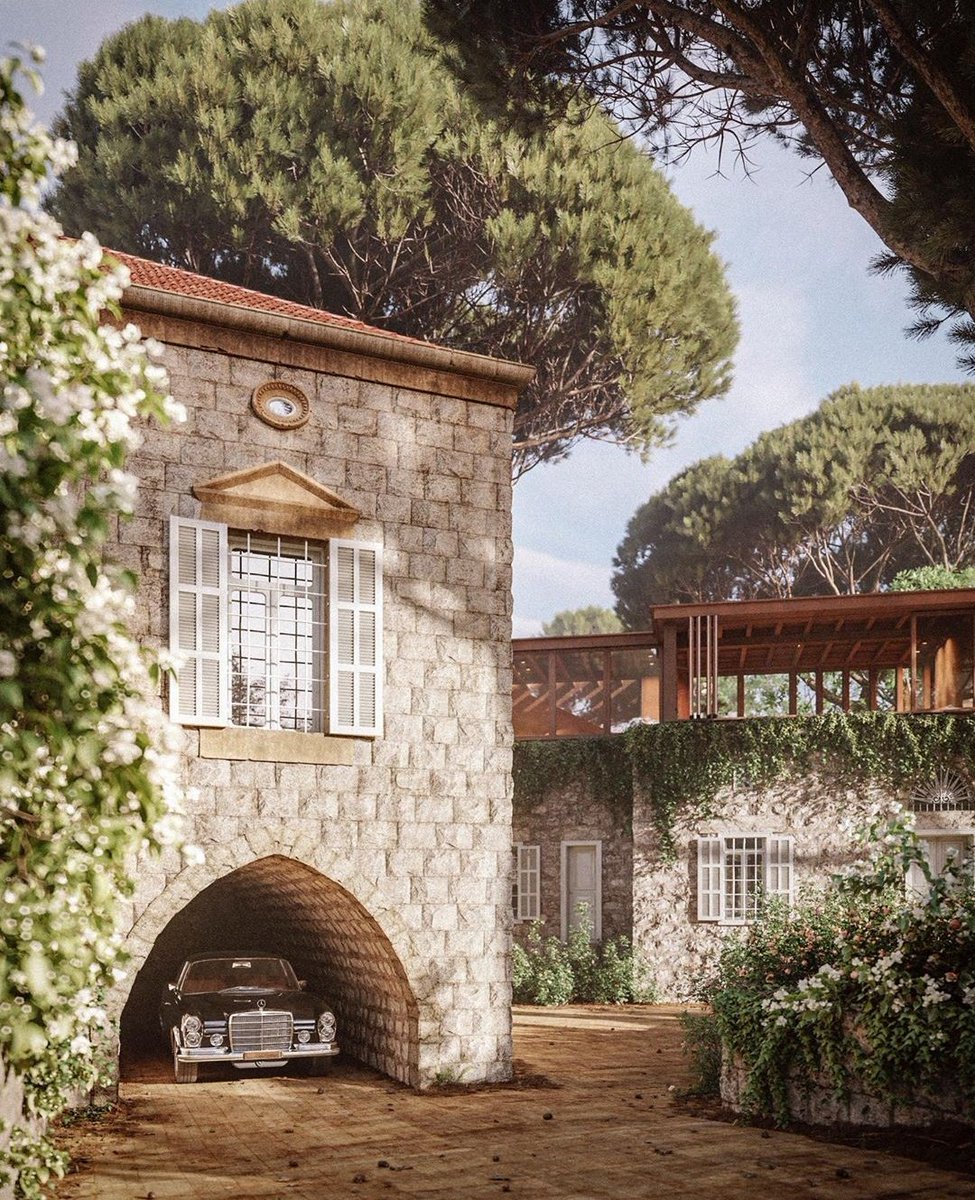 Beit Mery, Lebanon. 
The name derives from Aramaic 
"The House of My Lord".  The town sits on the mountains overlooking Beirut and the sea. 
During the Roman era the town was used as a summer retreat as the climate is cooler up there.