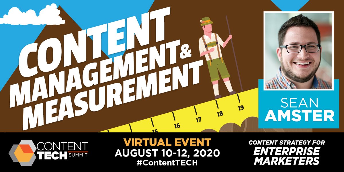 CMIContent's tweet photo. Be sure to check out @Sean_Amster's session at #ContentTECH Summit, where he'll present on "The Building Blocks of Content Reporting."

You can register here with code TW100 for $100 your virtual pass. https://t.co/tD8uCw507e https://t.co/DFPq3j30Cb