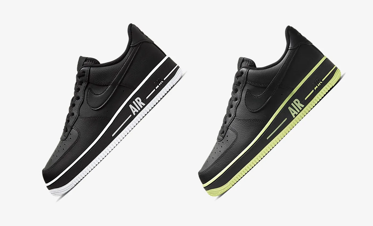 nike air force 1 low bold air black white