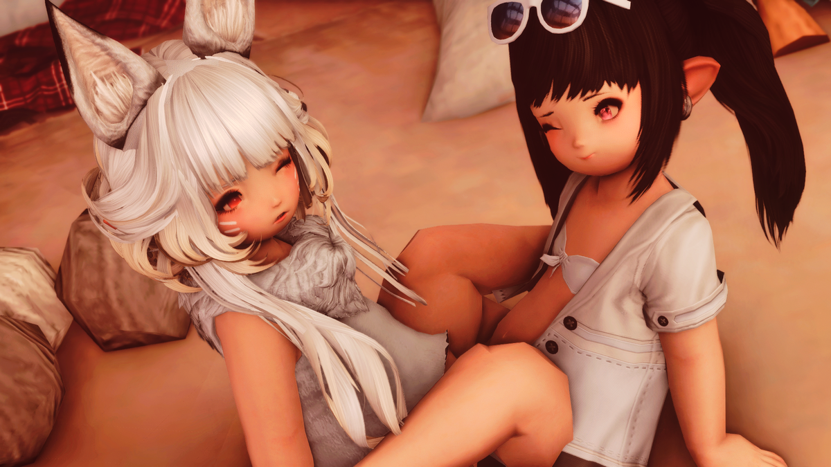 Happyla1004's tweet photo. エッチな百合ララフェル https://t.co/g3a8UJQhjk