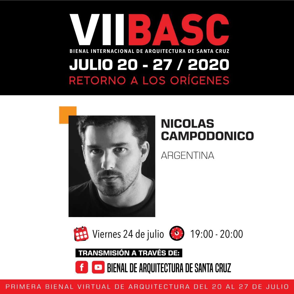 basc2020's tweet photo. Fabián Dejtiar y Nicolás Campodonico también participarán del eje principal de la #BASC2020

[Las actividades se transmitirán en vivo y de forma #gratuita a través del #Facebook y #Youtube de la Bienal] https://t.co/brDdJDZyeT