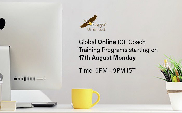 subashcv's tweet photo. #ICF approved #coachtraining for aspiring coaches, corporate leaders, professionals. A new global/online batch starts on Aug 17, 2020. 3 hrs/week. @RegalUnlimited
#learn2coach the #ICFway
https://t.co/EnJZjFJA8P https://t.co/8g3vPdGMqT