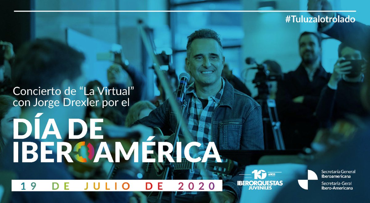 ConsulMexDelRio's tweet photo. #RT @SRE_mx: RT @AMEXCID: ¡Este domingo, durante la celebración del Primer #DíadeIberoamérica, nos uniremos a través de la música🎵!
Disfruta de la presentación de @drexlerjorge y #LaVirtual de #IberorquestasJuveniles🎶.
Sigue la transmisión en las re… https://t.co/6qiLSCvxof