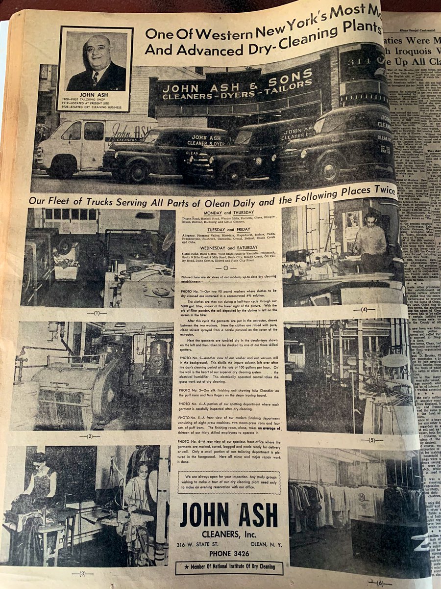joeytrips's tweet photo. Times Herald circa 8/14/1954 for Olean’s 150th anniversary. Full page ad for the best place in town huh @PeteAshJr https://t.co/omJLVcYYjT