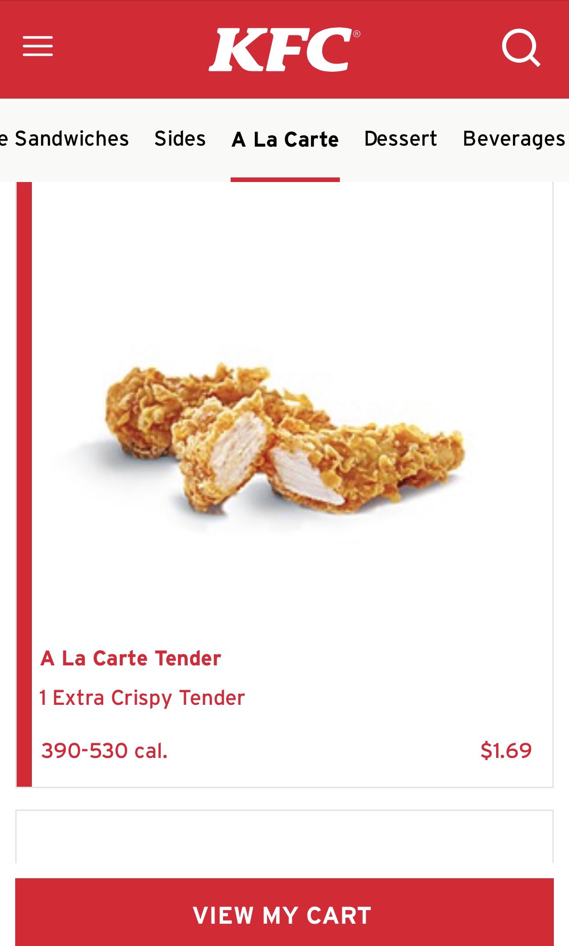 Haut 48+ imagen kfc la carte fr.thptnganamst.edu.vn