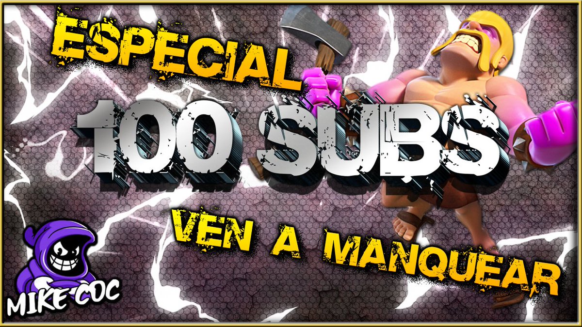 Muchachos no se pueden perder nuestro especial 100 suscriptores del canal y para agradecerles haremos un pequeño torneo con premio al ganador 
Requisitos 
•Estar suscritos al canal 
youtube.com/channel/UC3evl…
• Seguirme en Twitter 
• Dar ♥️ y RT 
• Divertirse 
DIA 22 DE JULIO