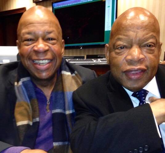 Tonight in heaven: friends and heroes reunited.  #ripjohnlewis #ripelijahcummings