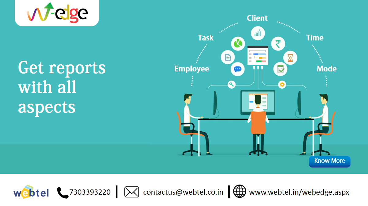 webteldotin's tweet photo. #WebEdge is a great tool that gives you access to get a status report of your and your team's work in all aspects.
Know more π https://t.co/1Wmrt9GMSQ
#Webtel #ERP #OfficeAutomation #CAOfficeAutomation #CSOfficeAutomation #OfficeManagementTool #RemoteWork #CyberSecurity https://t.co/9bkcQRJLvZ