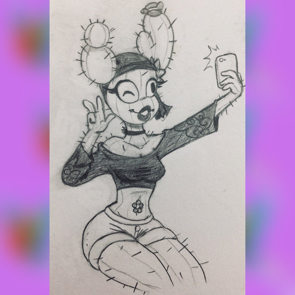 Imaginer_Arts's tweet photo. Jade the Cactis!

#DoodilysOcs #Cactis #MyArt https://t.co/QIltWNsOYh