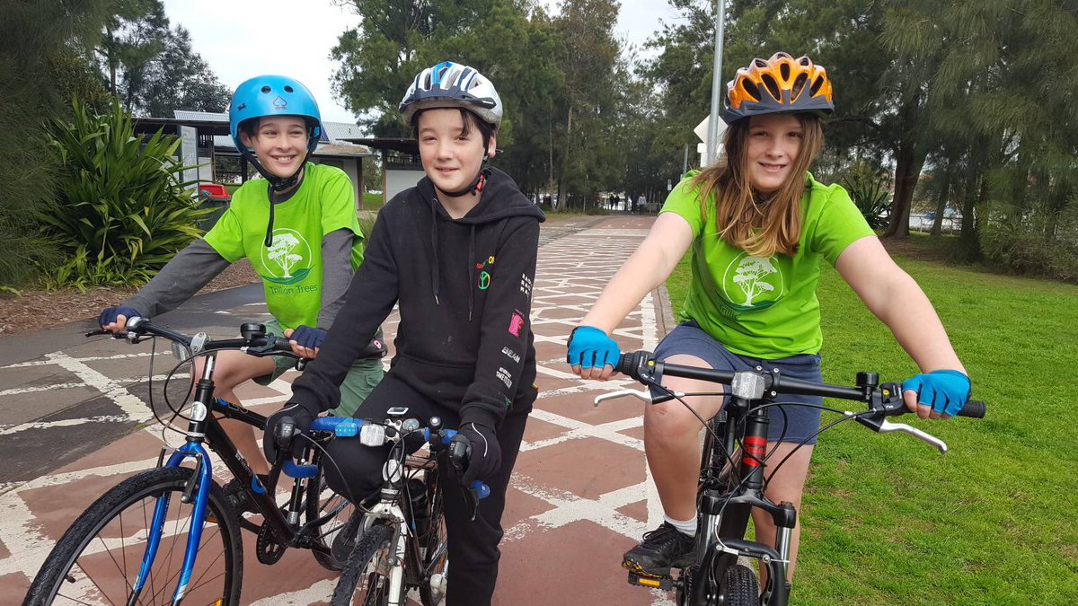 trilliontreesau's tweet photo. 11 year old Arlo McNeil and Aidan Parry from #Sydney are riding 35 kms today to raise funds for #trilliontrees
So far raising over $2,000 - giving us enough funds to grow, plant and care for 400 trees. Awesome effort
https://t.co/6kWtet9pTD 
#fundraising @abcnews https://t.co/Q7rAhLRl0S