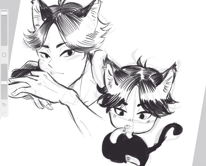 Pls accept my catboy akaashi offering 