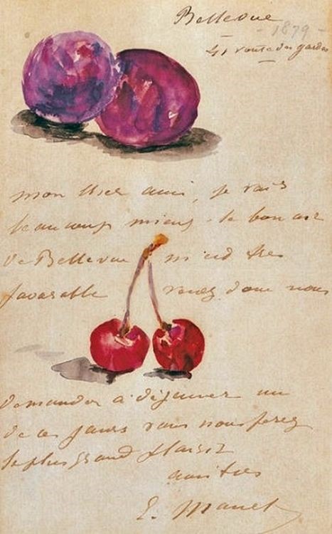 artinsociety's tweet photo. If you had a friend like Édouard Manet, you might get letters like this, instead of emails (1879-80) https://t.co/79nmTCxSBW