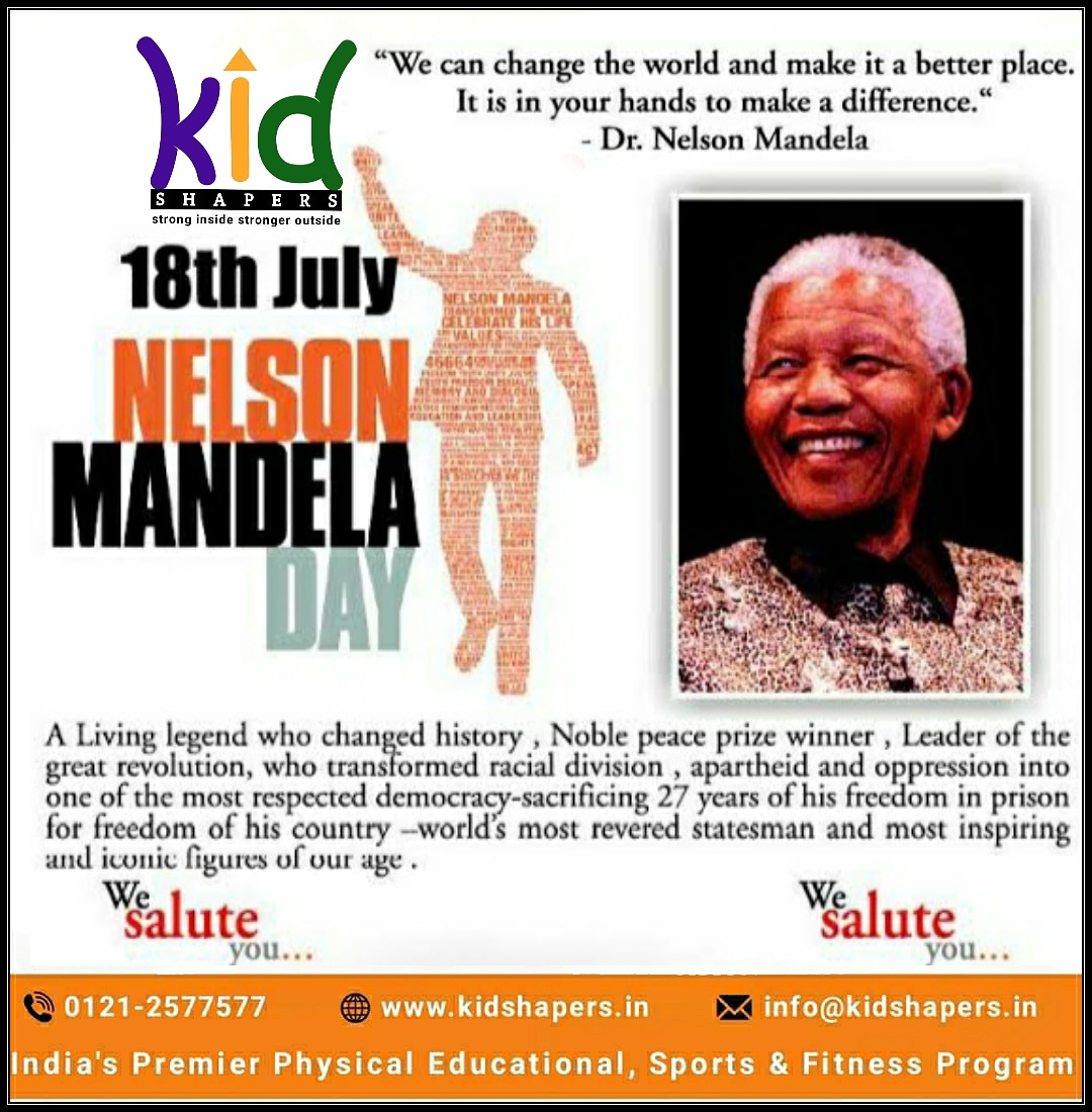 KIDSHAPERS's tweet photo. Everyone can rise above their circumstances and achieve success if they are dedicated to and passionate about what they do.

Nelson Mandela Day 2020

#kidshaperindia #stronginsidestrongeroutside #sports #knowladge #nelsonmandela https://t.co/Hxwm2oNnqi