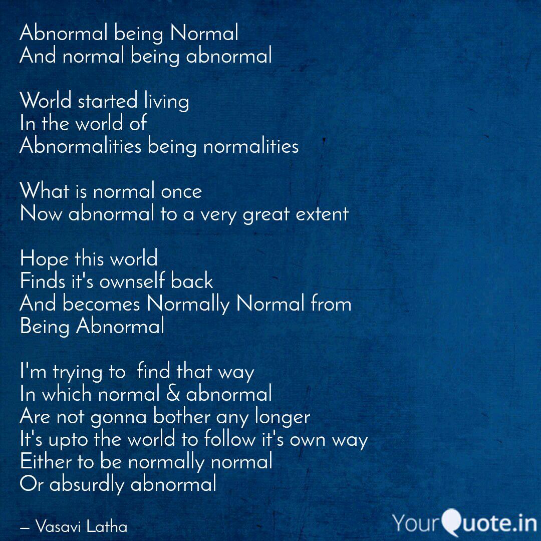 imissfragrance's tweet photo. AN ABNORMAL REACTION TO AN ABNORMAL SITUATION IS NORMAL...🙃 #normallyabnormal https://t.co/rQfHXsSOfq