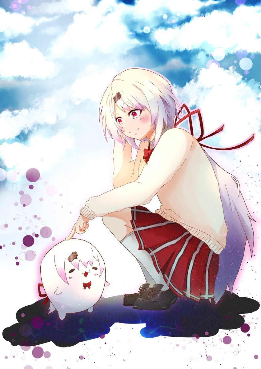 #このタグを見た人はラフ画とその完成絵を見せる 