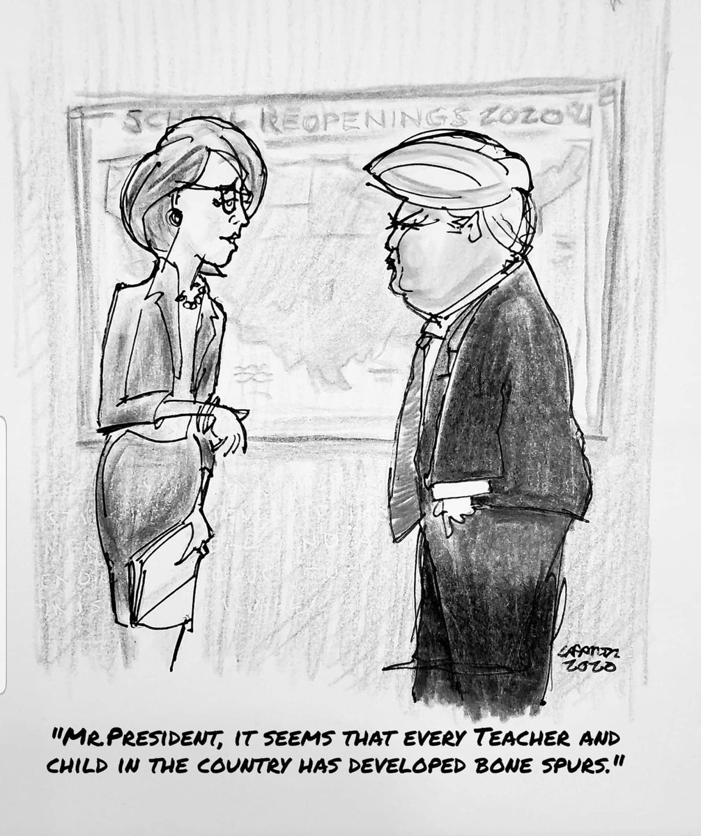 Invadersseries's tweet photo. #TrumpIsALaughingStock #schoolsreopening https://t.co/2MeiTEL19w