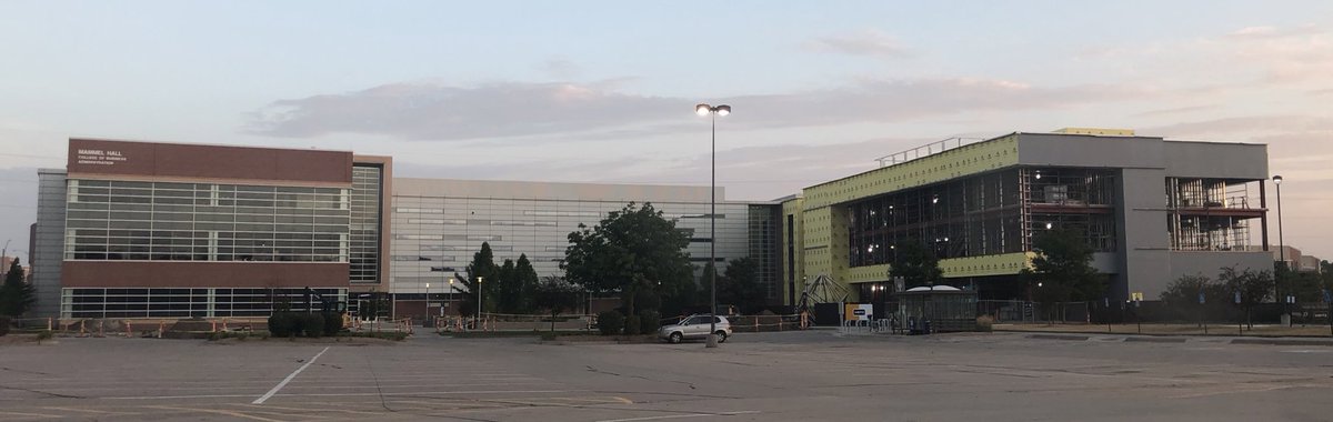 SachaKopp's tweet photo. The @UNOmaha College of Business Administration building addition is progressing well this summer. We are so fortunate for the generous philanthropic partnership of the Omaha community. @UNOCBA https://t.co/LUzZgBIByf