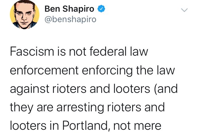 KenJennings's tweet photo. Fascism isn’t when my opponents are disappeared by secret police. It’s when my side’s bad opinions are made fun of online. https://t.co/ZjLOXVTJgU