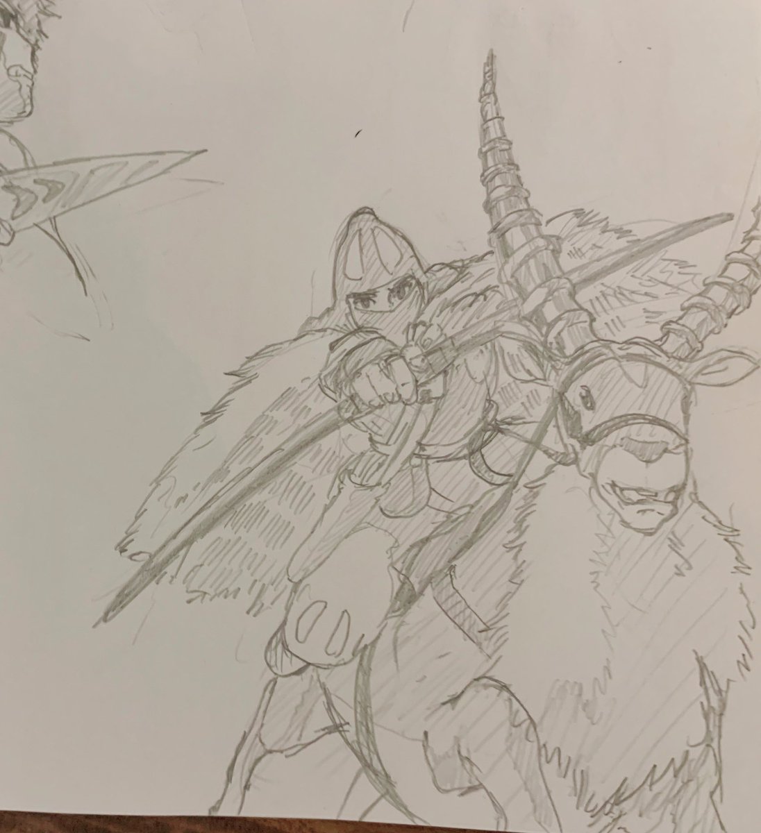 もののけ姫の模写
かっこいいいい〜 
