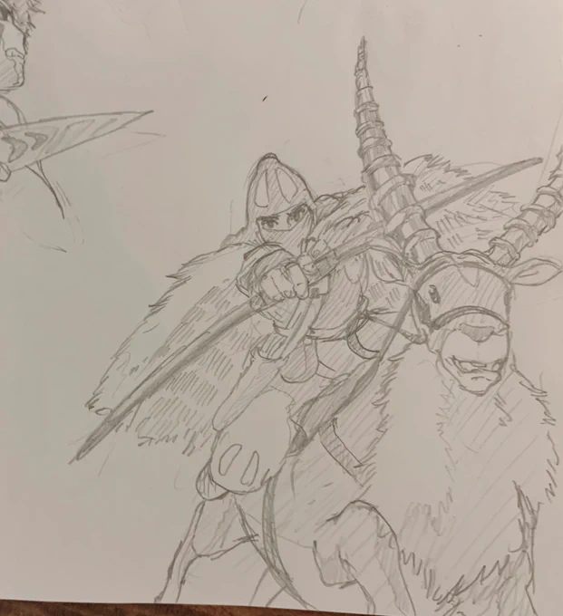 もののけ姫の模写
かっこいいいい〜 