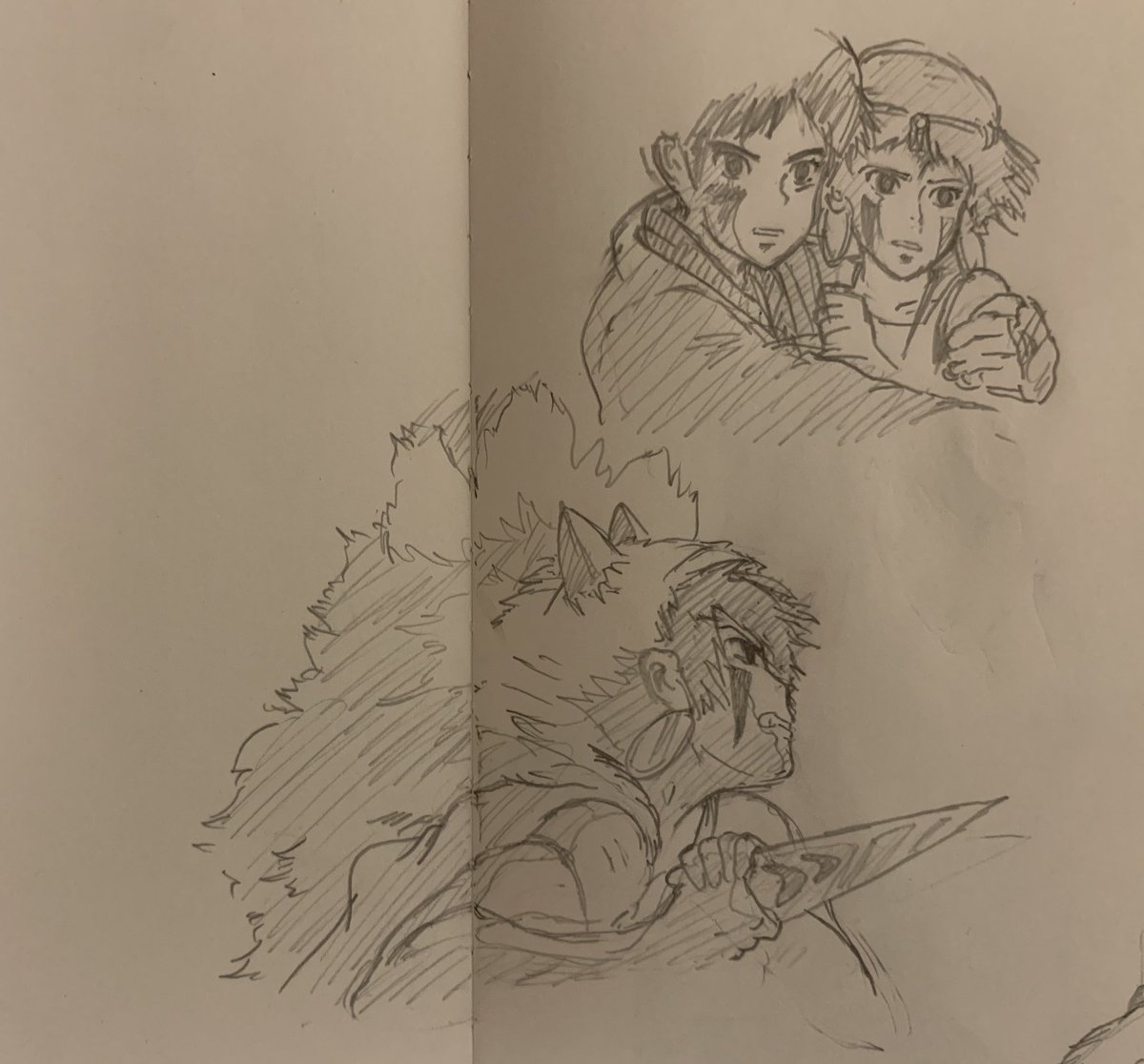 もののけ姫の模写
かっこいいいい〜 