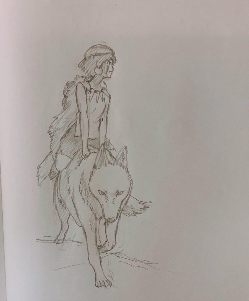 もののけ姫の模写
かっこいいいい〜 
