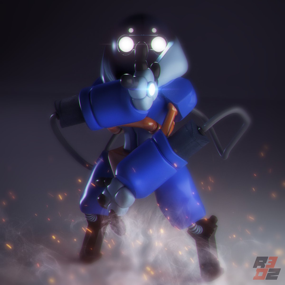 R3DZ18's tweet photo. Commission!!! Robot One! #robot #robot3d #3d #art #art3d #cinema4d #octanerender #zbrush #r3dz https://t.co/8HXkcrFWdU