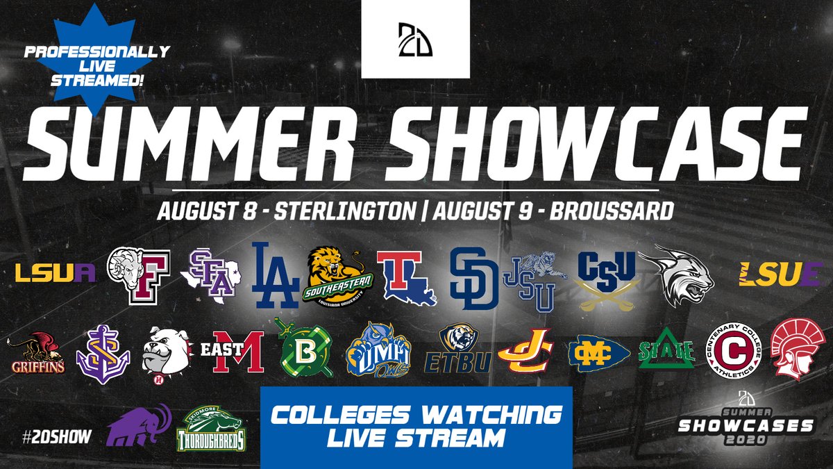 2Dsportsbsb's tweet photo. 💻Live Streamed Showcase💻 

25+ Colleges/Scouts - More to come!

August 8/9 will be available to all college coaches around the country!! #RequestAccess

Thank you to all colleges already confirmed:
https://t.co/wPlV3FDhjj

Players Register now⬇️
https://t.co/zFh0lUrdiD
🏟LA🏟 https://t.co/bsmUCDY8LR