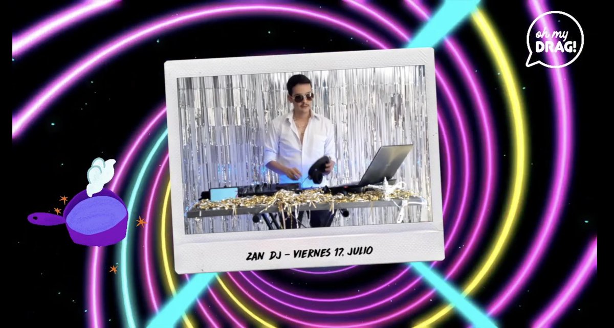 ohmyDRAG's tweet photo. Ya tenemos a #ZanDj en nuestro stage digital para iniciar la fiesta en este #DragFriday.
Conéctense a https://t.co/Rfd5ieirWM
#OhMyDrag #DigitalParty https://t.co/GUhDNhe8XI