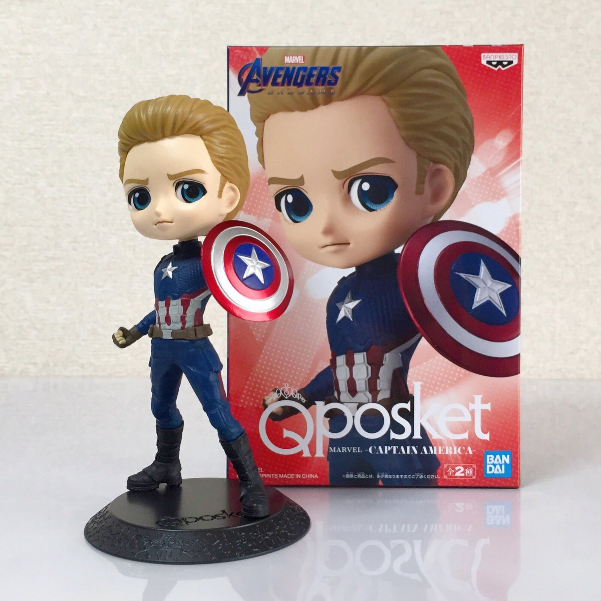 Hiro Qposket Marvel キャプテンアメリカのこれはaカラー 右手にムジョルニアを持った アベンジャーズ エンドゲーム 終盤のスタイルだね 眉が見えないからqposketだし表情が優しく見えてしまうけどカッコいい Qposket Captainamerica Avengers