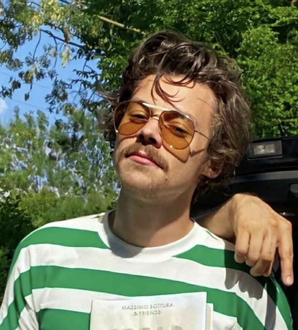 Harry Styles sorprende luciendo un bigote que recuerda a Freddie