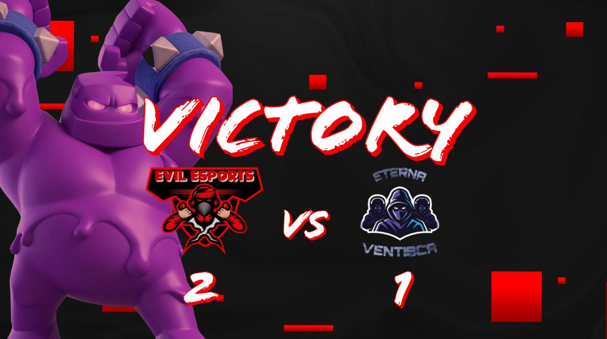EvilEsportsBo's tweet photo. #ClashRoyale | Resultados!
El rival nos la complicó al principio pero logramos llevarnos la victoria y nuestro pase a la final.
¡Bien jugado!
🏆 @TheAssassinsLG
🆚 @Eterna_Ventisca
Gracias por esto:
@Zamasu8923
@batixCR
#GoEE ⚔️ https://t.co/EEVxoNaaYY
