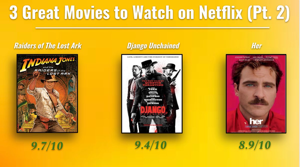 WBuzzin's tweet photo. This week’s recommendations for 3 Great Netflix movies... https://t.co/sNGsdnRSUX