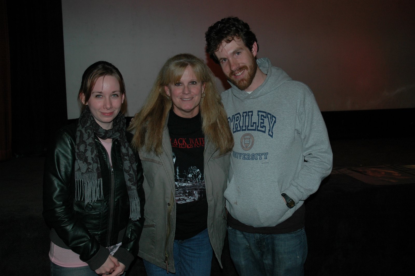 Happy birthday to PJ Soles! Here\s Jesse and me with the birthday girl for a Carrie screening at the ! 