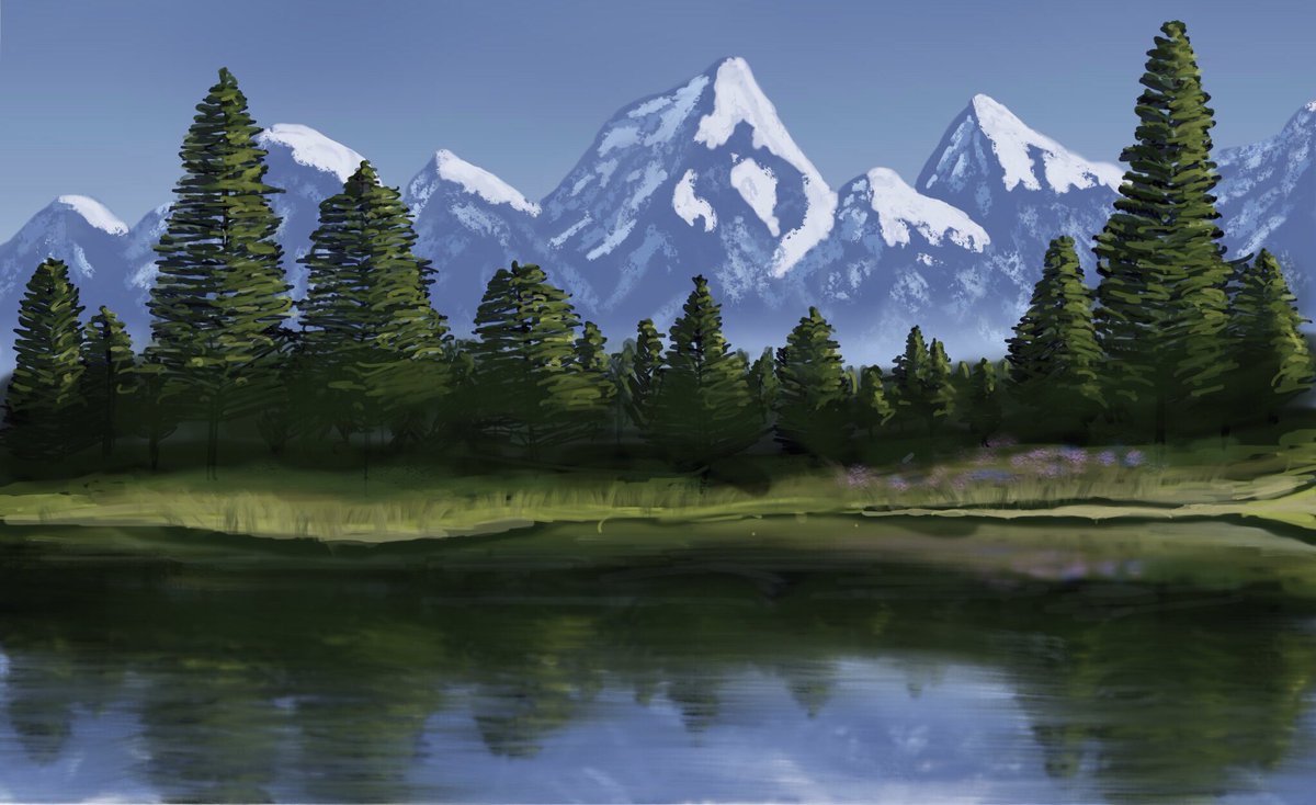 MorguesmanWill's tweet photo. More mountains and this time the trees weren’t just stamps. https://t.co/6l2BID68ka