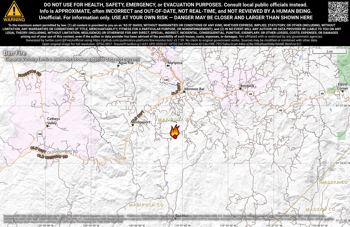 CaliFireBot's tweet photo. #BenFire 🔥 unofficial, automated update.
Near Mariposa, CA. ⚠️ DO NOT USE FOR SAFETY PURPOSES - See officials instead. May be incorrect; disclaimers in images.
https://t.co/LLWh8MWOnW https://t.co/HMEqmTu0lT
