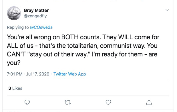 ThreadFor  @zengadflyYou totally don't get what's going on.How the hell is the Berkeley City Council going to "come after the rest of us"?Send their obese social workers?You're not supposed to be as crazy as they are.