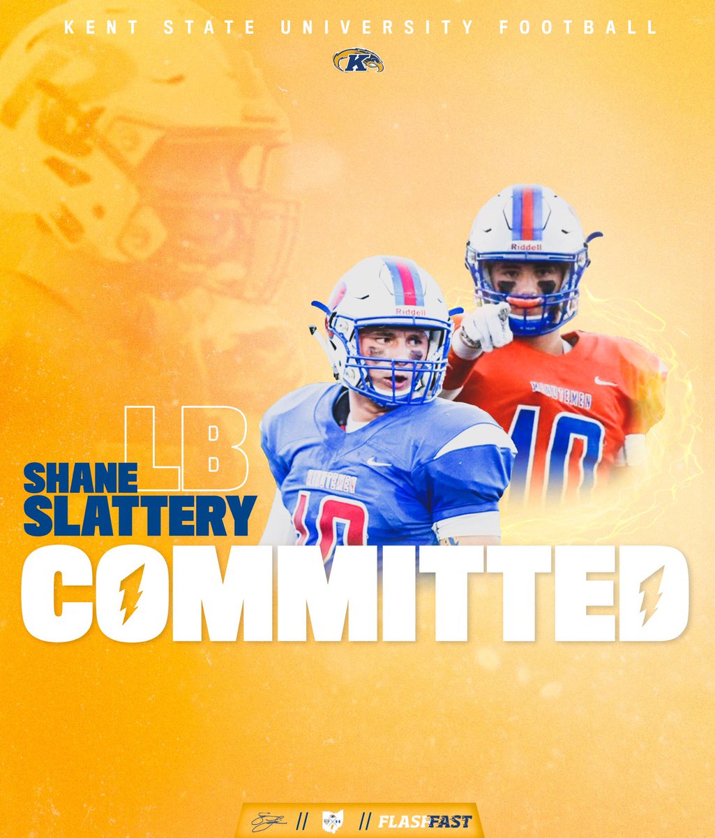 shane10slattery's tweet photo. Blessed to say I have committed to Kent State University!!! @CoachTomKaufman @TheOC_CoachLew https://t.co/7S94Jvv8kF