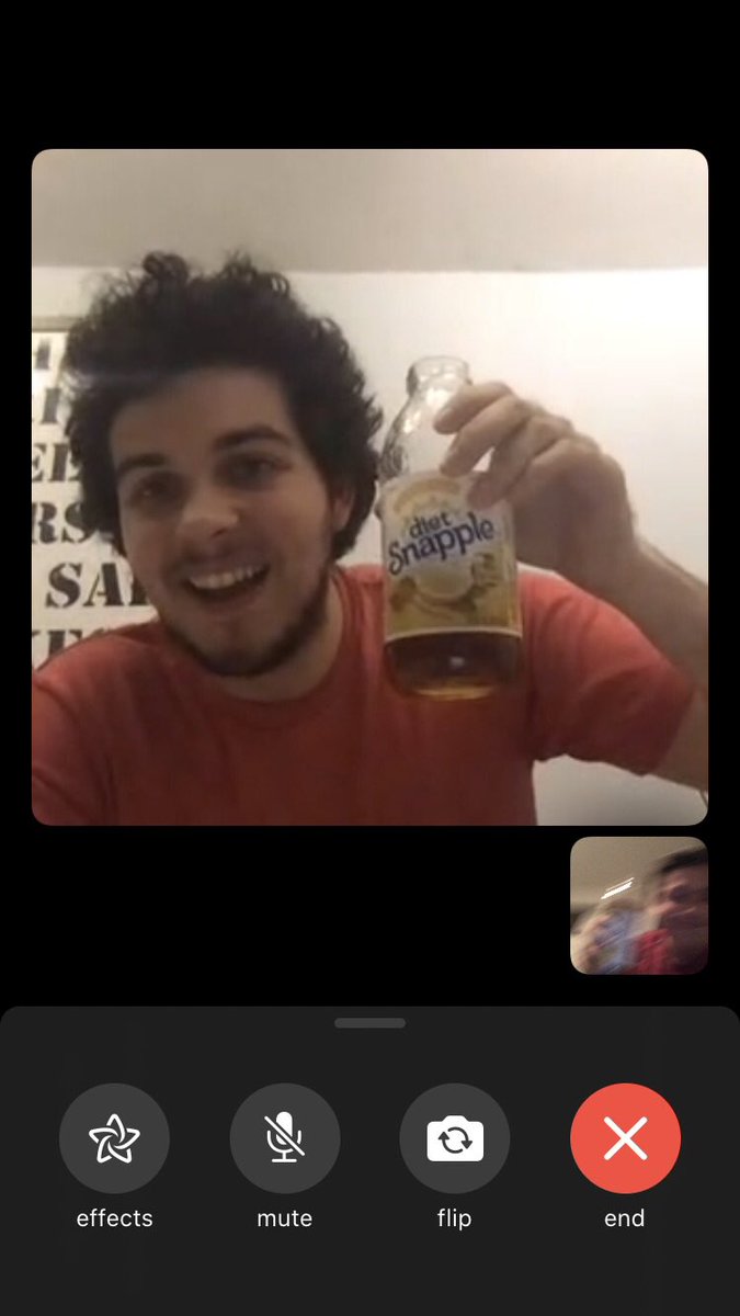 samprimack's tweet photo. @ashermuldoon I would like to let everyone know the fued was ended once we learned we were both were drinking Snapple half and half from other sides of the country https://t.co/YNLymQoqAt