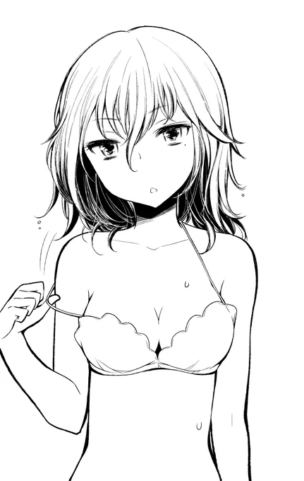 AI(style2paints)自動着色の線画と着色前と着色後 
