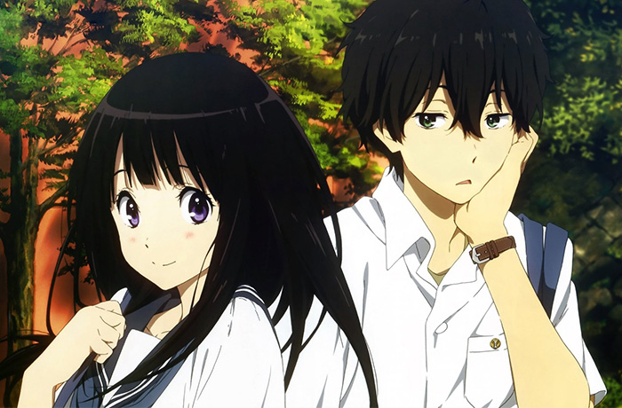 Hyouka has taught me that even if you're an introverted person who has no interests in interacting with people there will always be people out there who would like to be friends and care for you.