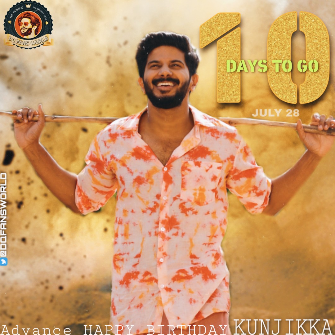 10 Days To Go For @dulQuer Birthday 🙌
#AdvanceHbdDQ 💫

#DulquerBdayTrendOnJuly27
#DulquerSalmaan