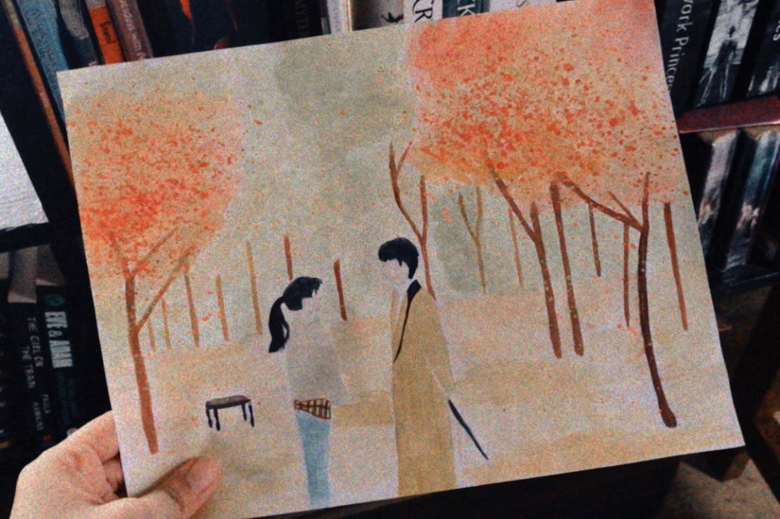 sja_96's tweet photo. 🍁✨🍂 

"Time stopped for a bit just now. Didn't you feel that?

Everything stopped except for me.

But thanks to that... I saw something beautiful."

🍁✨🍂
#TheKingEternalMonarch #MinEun #KimGoEun #LeeMinHo https://t.co/u723hhAO4M