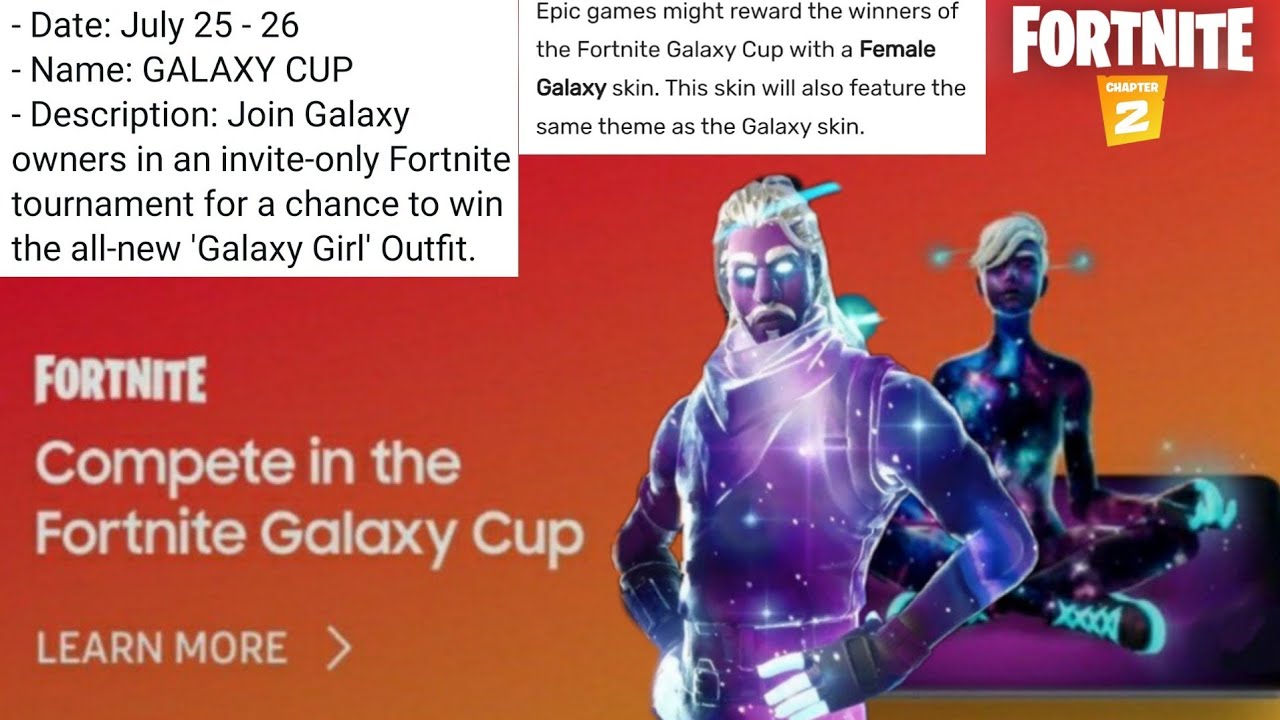 Gunasamssyt Fortnite News Here Is The Release Date Of The Galaxy Scout Skin And A Compression Of The Male And The Girl One Fortnite Fortnitemobile Samsung Fortniteevent